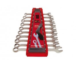teng tools zestaw 10 kluczy płasko-oczkowych 8-19mm crv 117430108