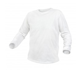 hogert koszulka bawełniana z długim rękawem s biała ht5k421-s