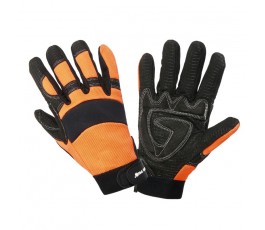 lahtipro rękawice warsztatowe rozmiar "11" czarno-pomarańczowe l280111k