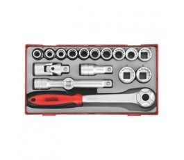teng tools zestaw klucza, akcesoriów i 12 nasadek 39180203
