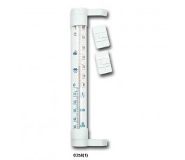 awtools termometr zaokienny 24cm biały 358biały