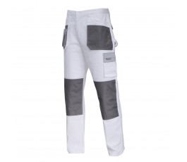 lahtipro spodnie ochronne biało-szare rozmiar m l4051350