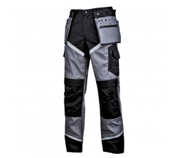 lahtipro spodnie ochronne czarno-szare z odblaskami rozmiar xl l4051604