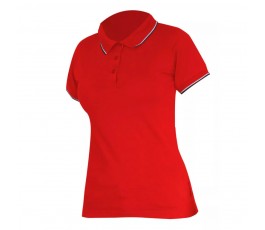 lahtipro koszulka polo damska czerwona 190g/m2 rozmiar xxxl l4031406