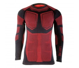 lahtipro koszulka termoaktywna czarno-czerwona rozmiar l/xl l4120503