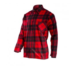 lahtipro koszula flanelowa w kratę czerwona rozmiar "m" l4180902