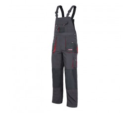 lahtipro spodnie robocze szaro-czarne na szelkach rozmiar 'm' (50) lpsr0250