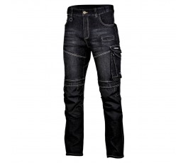 lahtipro spodnie jeansowe czarne slim fit ze wzmocnieniami rozmiar l l4051703