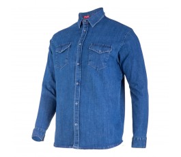 lahtipro koszula jeansowa niebieska rozmiar 'm' l4181102