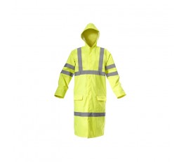 lahtipro płaszcz ostrzegawczy przeciwdeszczowy żółty rozmiar m l4170102