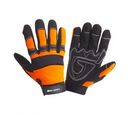 lahtipro rękawice warsztatowe czarno-pomarańczowe rozmiar m l280508k