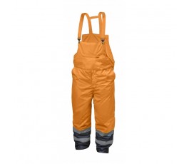 hogert spodnie robocze ocieplane ostrzegawcze z szelkami l pomarańczowe ht5k251-l