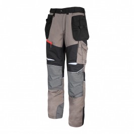 lahtipro spodnie ochronne slim-fit khaki-czarne ze wstawkami ze stretchy rozmiar xl l4050904