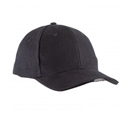 lahtipro czapka z daszkiem z oświetleniem led czarna l101100s